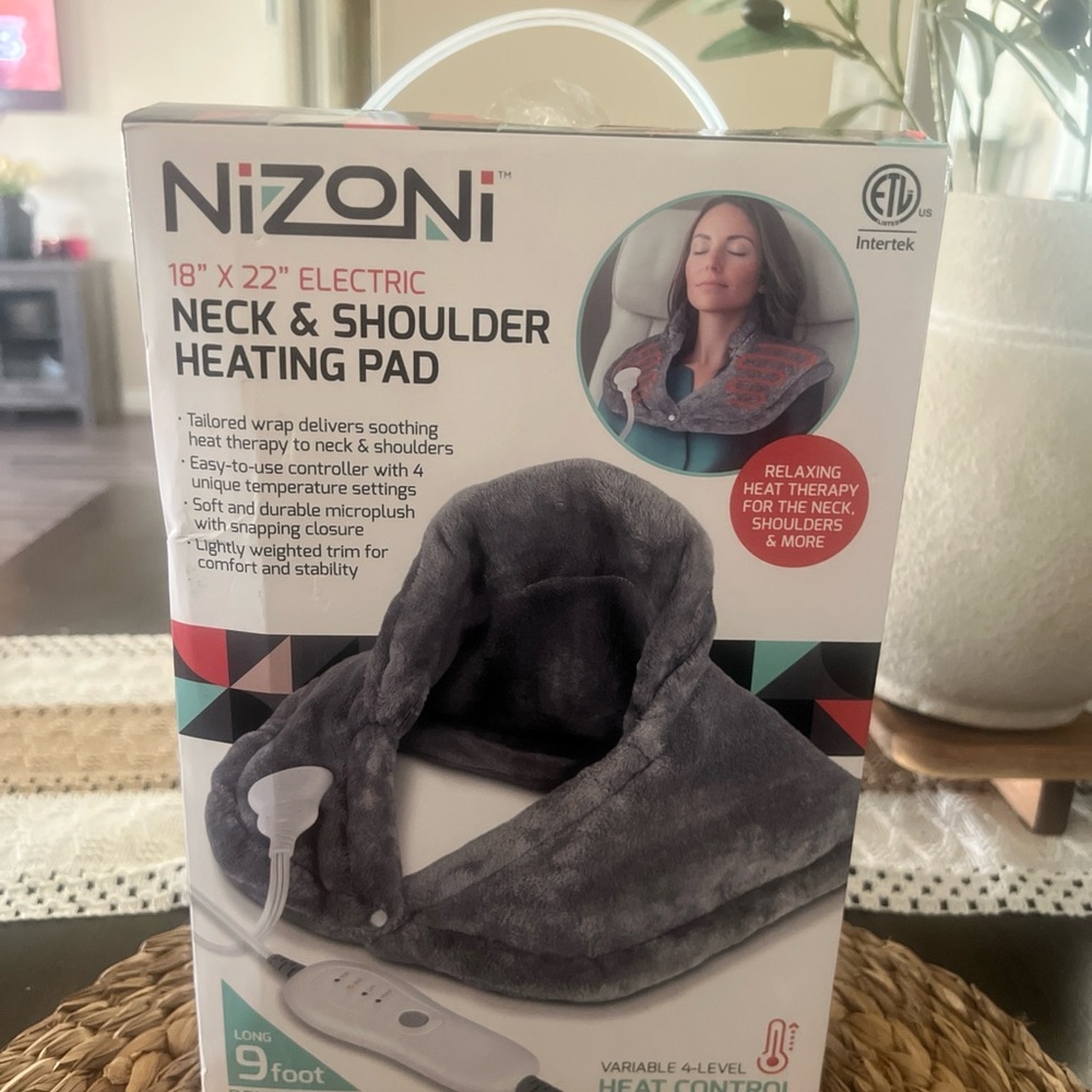 Nizoni Gray Electric Neck & Shoulder Heating Pad